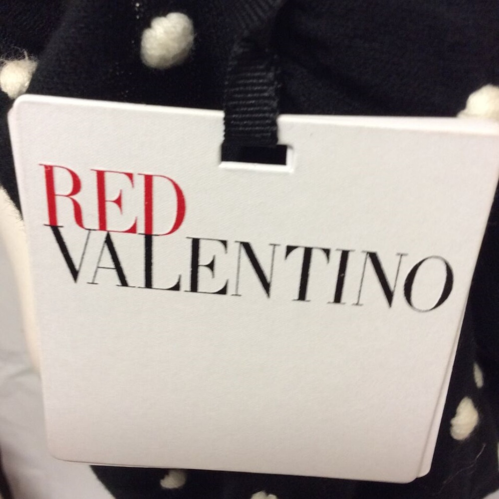 NEW B&W Red Valentino Polka Dot Dress - Picture 6 of 7